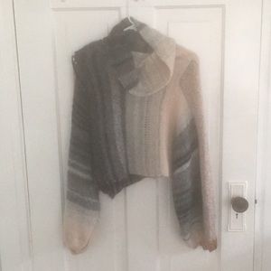 Free people soft cropped turtleneck sweater